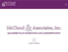 Tablet Screenshot of mccloudandassociatesinc.com